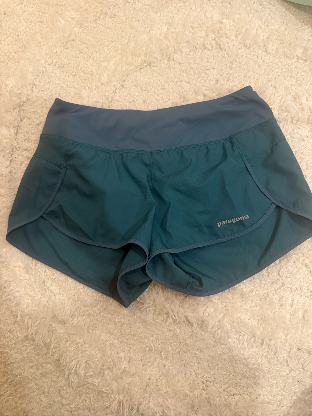 Patagonia Women's Teal Athletic Running Shorts
